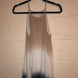 High neck spaghetti strap dress